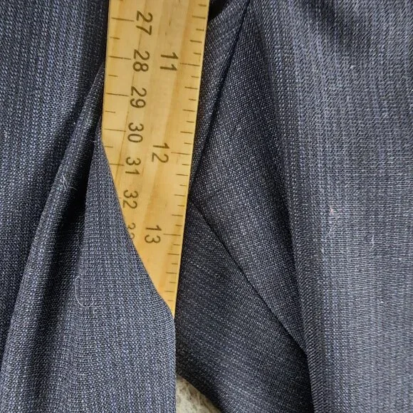Stafford 3 Piece Suit Mens 42R 36x29 Blue Wool Blazer Jacket Vest Pants *GUC*